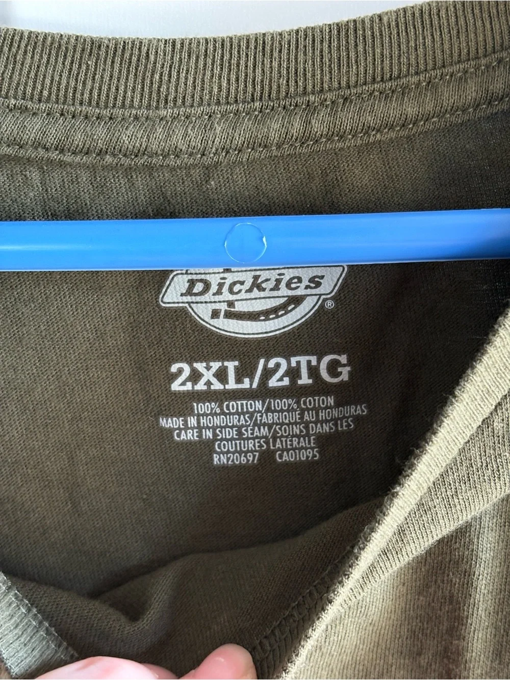 Dickies Olive Tee with Red Logo Graphic